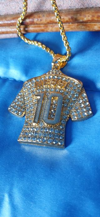 Colgante Messi 10 Dorado