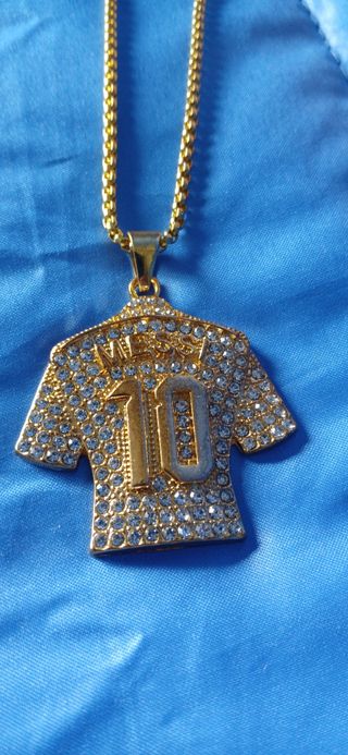Colgante Messi 10 Dorado