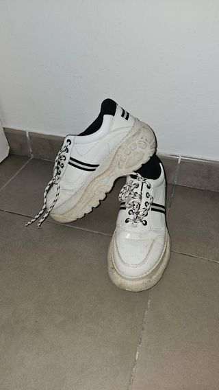 Bambas blancas plataforma