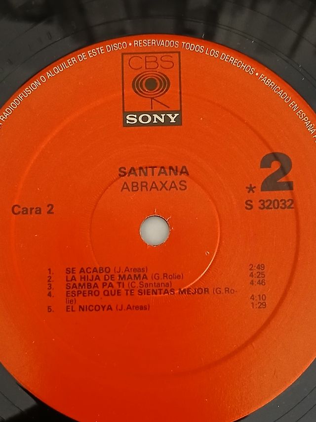 LP Santana Abraxas CBS
