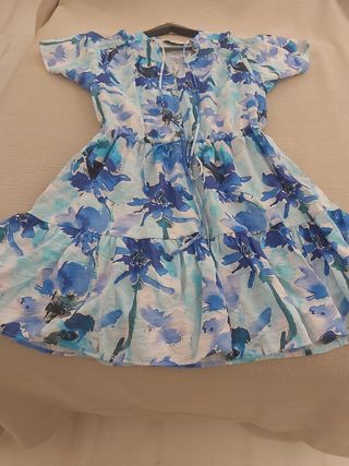 Vestido azul y blanco - verano