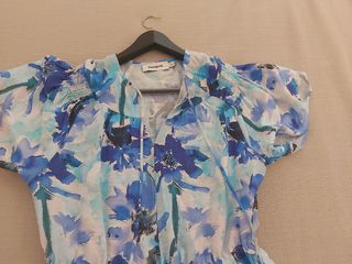 Vestido azul y blanco - verano