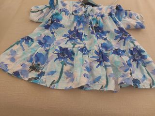 Vestido azul y blanco - verano