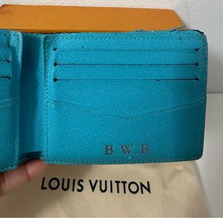 Cartera Louis Vuitton - Negra & Azul. 

