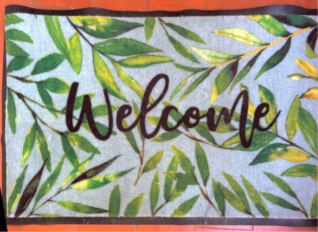 Felpudo verde y azul - NUEVO