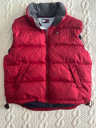 Chaleco acolchado Tommy Hilfiger rojo
