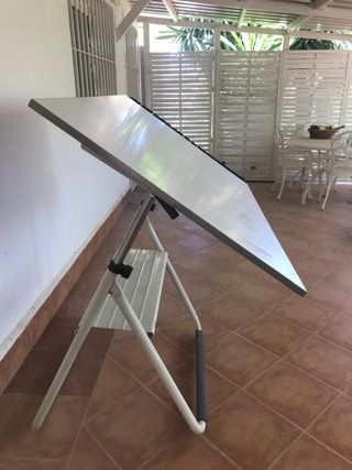 Mesa dibujo técnica blanca