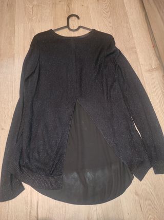 Jersey negro lurex Sfera talla S