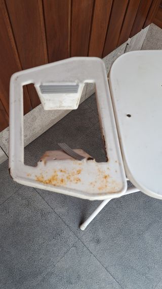 Tabla planchar blanca plegable