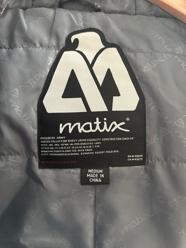 Chaqueta Matix Hombre M - Cuadros Gris/Negro