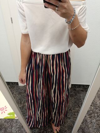 Pantalón estampado multicolor