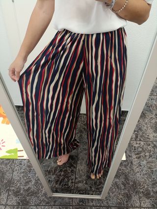 Pantalón estampado multicolor