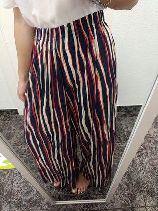 Pantalón estampado multicolor