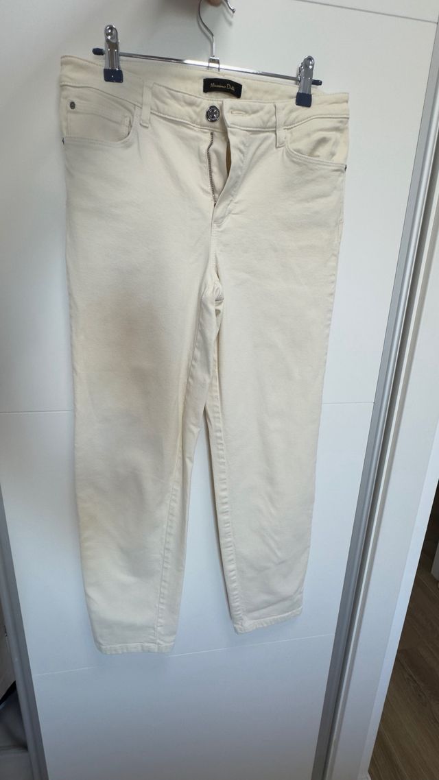 Vaqueros Massimo Dutti beige M