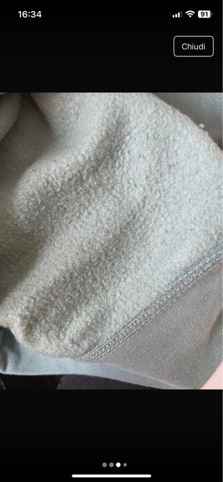 Felpa verde oversize