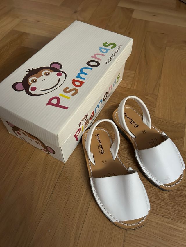 Menorquinas Pisamonas niña/o blancas 26