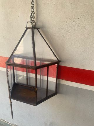 Vitrina metálica antigua (invernadero )