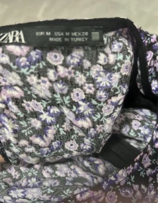 Vestido flores morado - Talla M