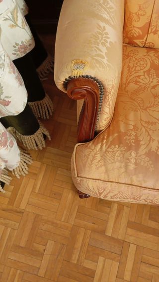 Sillón Luis XV beige