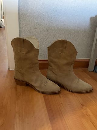 Botines Cowboy Slowlove beige