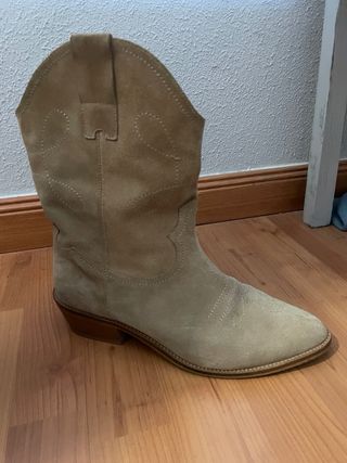 Botines Cowboy Slowlove beige