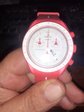 Omega Speedmaster MoonSwatch Rossa