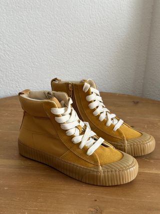 Zapatillas altas Zara amarillas