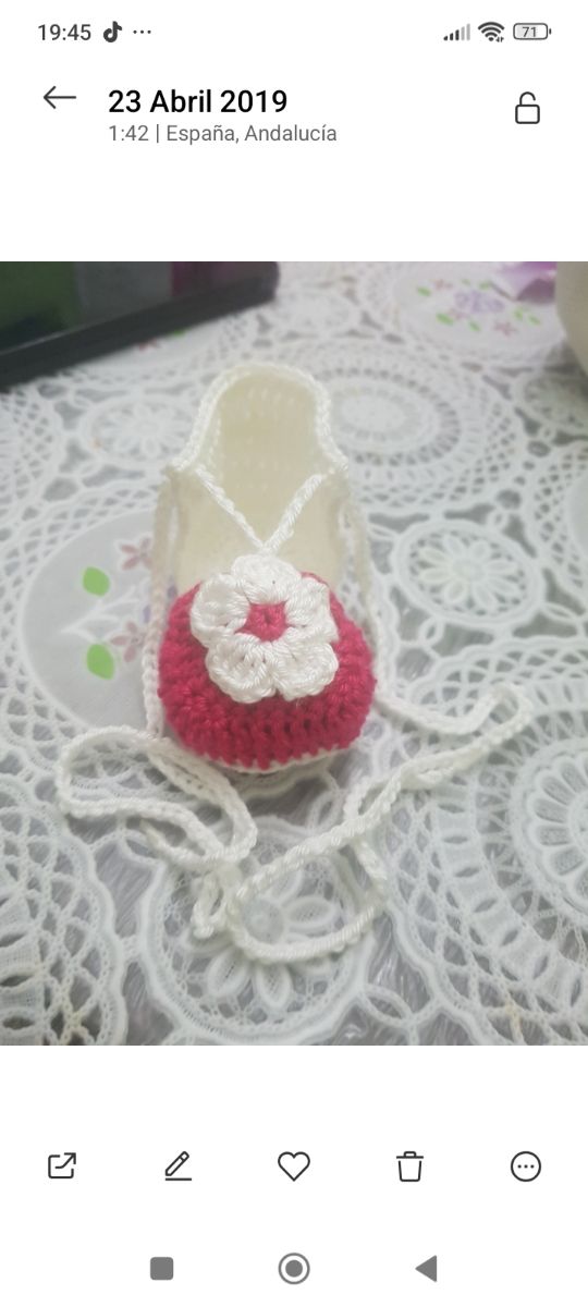 Zapatitos y diadema bebé crochet