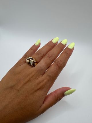 Anillo oro 18k - Rubíes y diamantes
