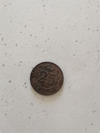 Moneda España 25 céntimos 1925