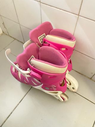 Patines en línea niña rosa