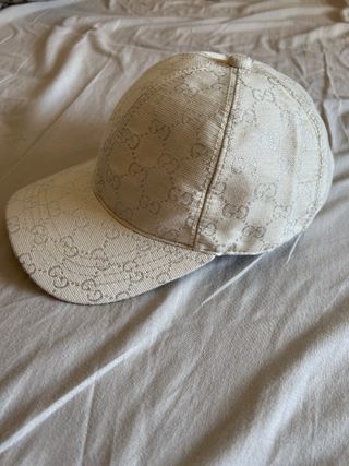 Cappello Gucci GG beige/argento