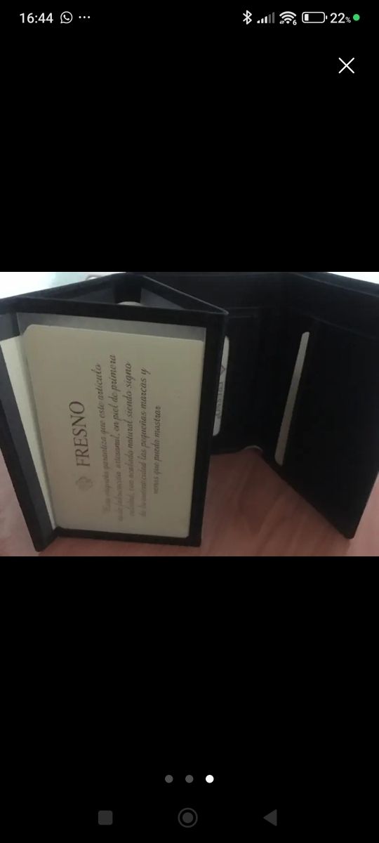 Billetero FRESNO piel negro