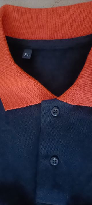 Polo Misericordie Uomo XL Blu-Arancio