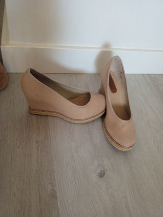 Zapatos beige bernalo mujer