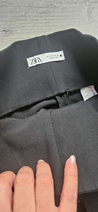 Pantalones Zara vestir - beige&negro