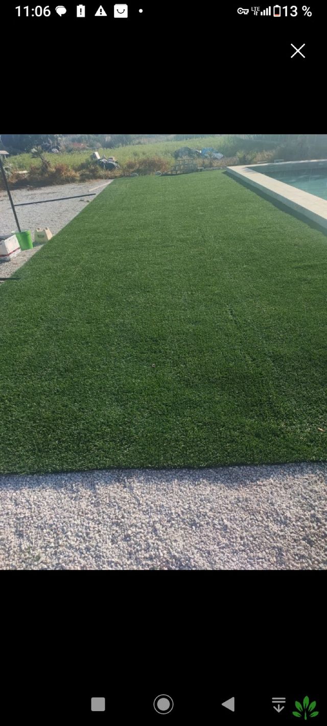 Cesped artificial reciclado