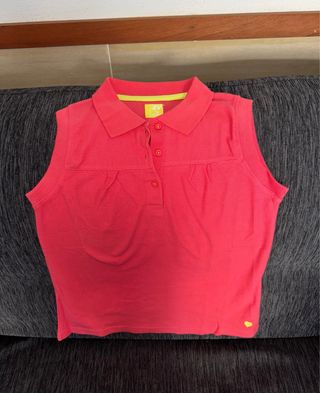 Polo Zippy rosa menina 12 anos
