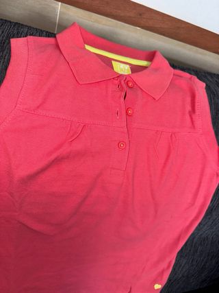 Polo Zippy rosa menina 12 anos