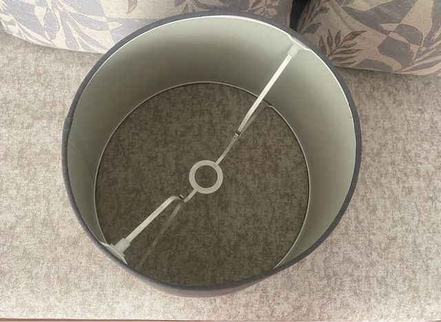 Pantalla lámpara gris moderna