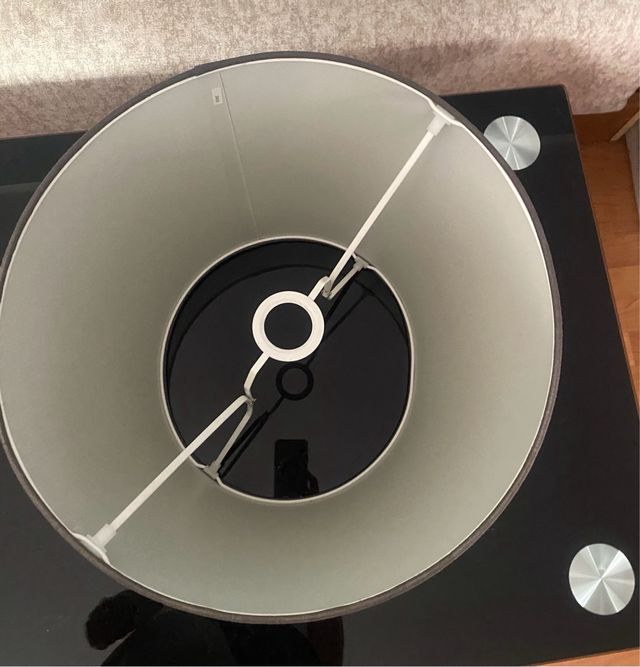 Pantalla lámpara gris moderna