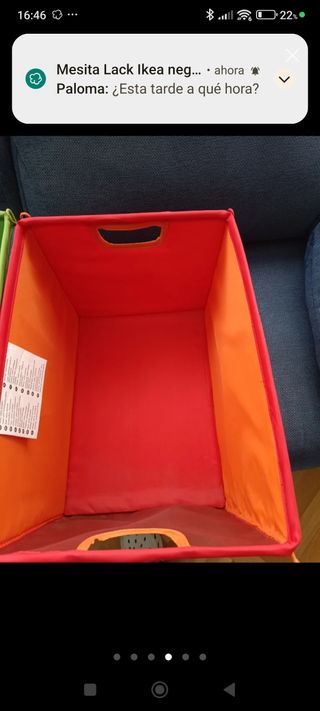 Caja almacenaje Ikea roja