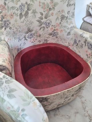 Sillón floral vintage