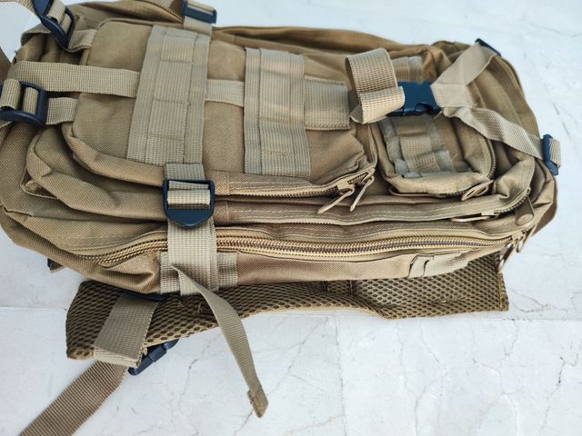 Mochila militar 30L beige 30litros
