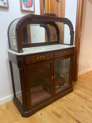 Recibidor vintage madera roble