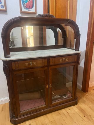 Recibidor vintage madera roble