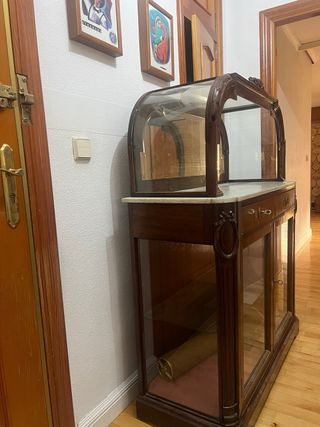 Recibidor vintage madera roble