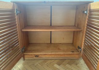 Mueble entrada madera pino macizo. Cómoda. 