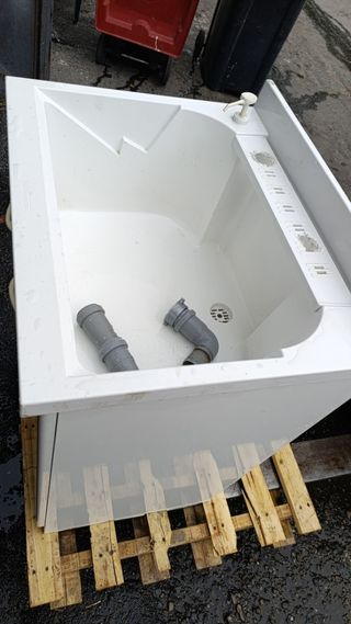 Lavandino plastica bianco