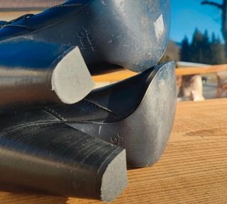 Stivali in pelle neri